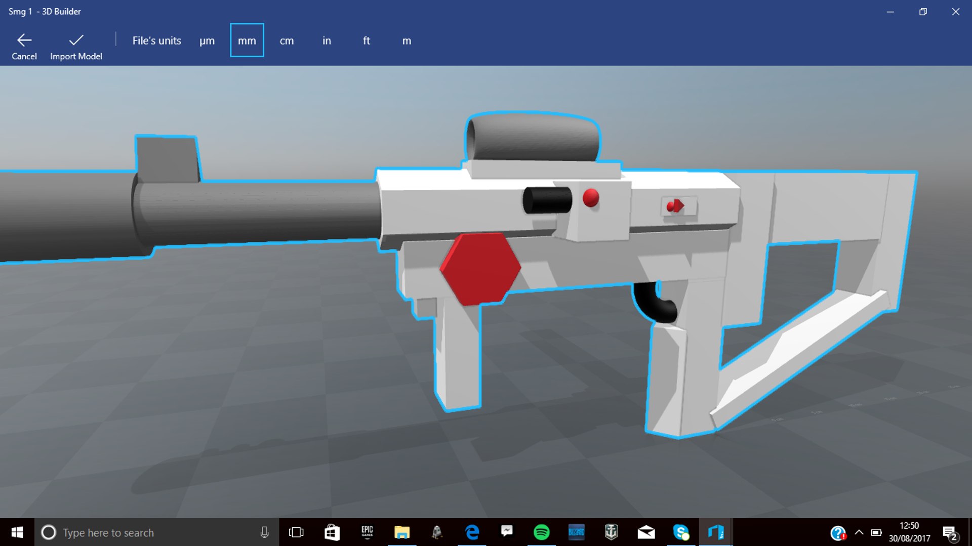 3D smg gun model https://p.turbosquid.com/ts-thumb/5g/VstAmj/0NkwUWUS/screenshot12/png/1504103266/1920x1080/fit_q87/5f6b4d333a90823ad13e8125391ffa6ec4493b35/screenshot12.jpg