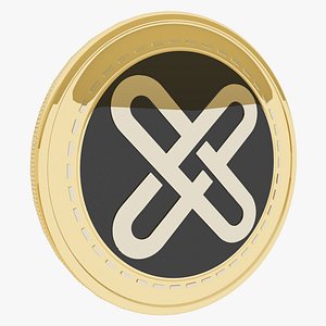Gxchain Cryptocurrency Gold Coin 3D model