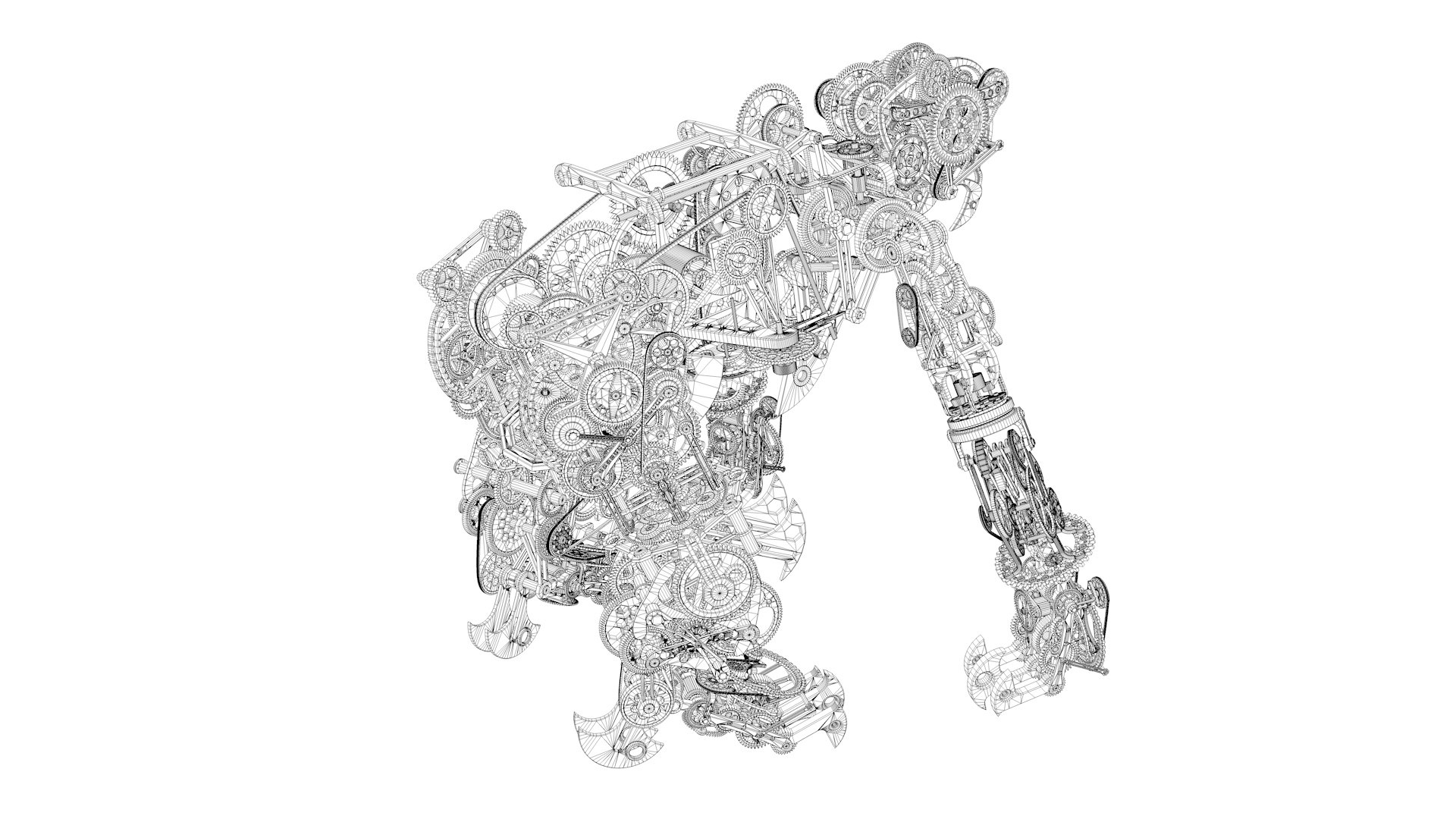 Mechanical Monkey 3D - TurboSquid 1732478