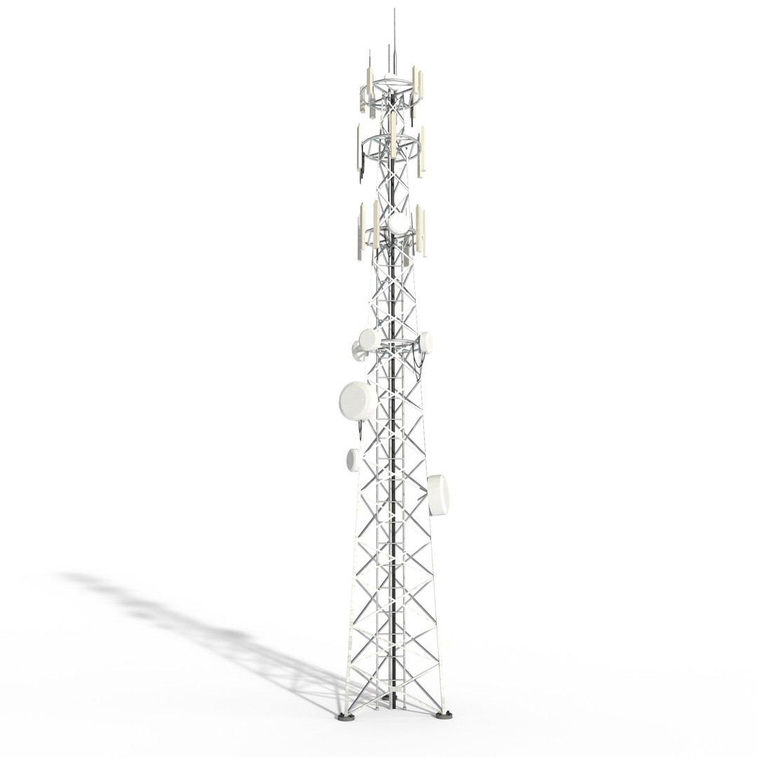 3D 5G Cell Tower - TurboSquid 2126278