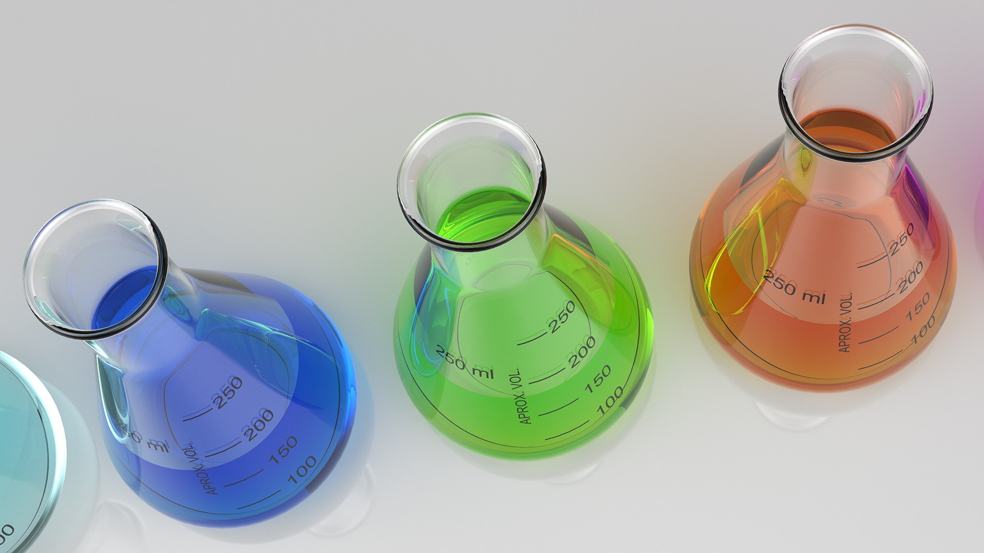 Erlenmeyer Flasks 250 ml with Chemical Reagents Set 3D model https://p.turbosquid.com/ts-thumb/5g/fHkRwd/HD/erlenmeyerflasks250mlwithchemicalreagentssetc4dmodel013/jpg/1696504835/1920x1080/fit_q87/73f6625b68f93a9d21f303472cfab31872b5015e/erlenmeyerflasks250mlwithchemicalreagentssetc4dmodel013.jpg