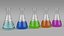 Erlenmeyer Flasks 250 ml with Chemical Reagents Set