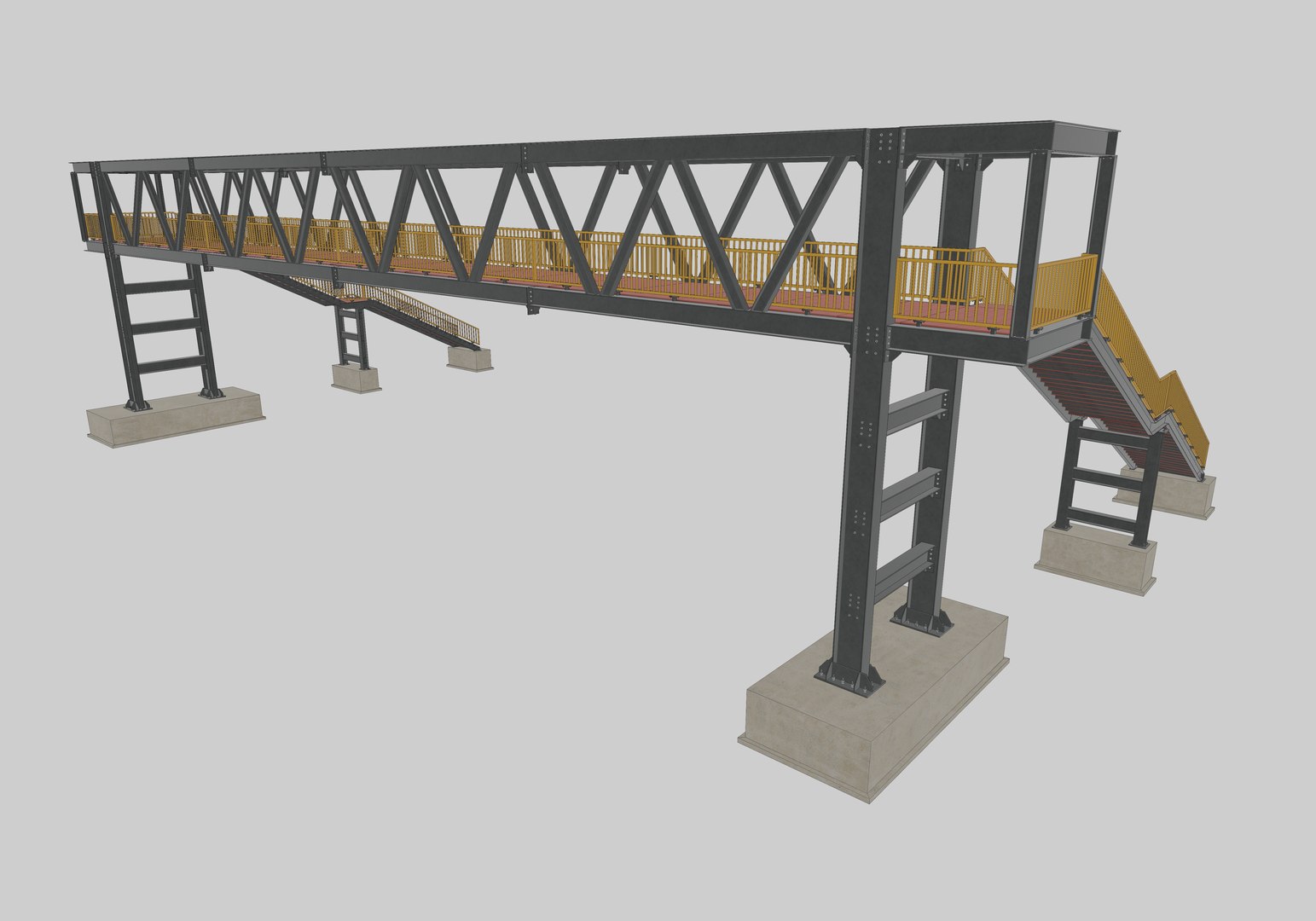 Steel Pedestrian Bridge - Two Columns - Truss Type-9 3D https://p.turbosquid.com/ts-thumb/5g/jEXSrI/04/21/jpg/1650392765/1920x1080/fit_q87/fad6c4331b846f3a1391407b34686d914eb6a993/21.jpg