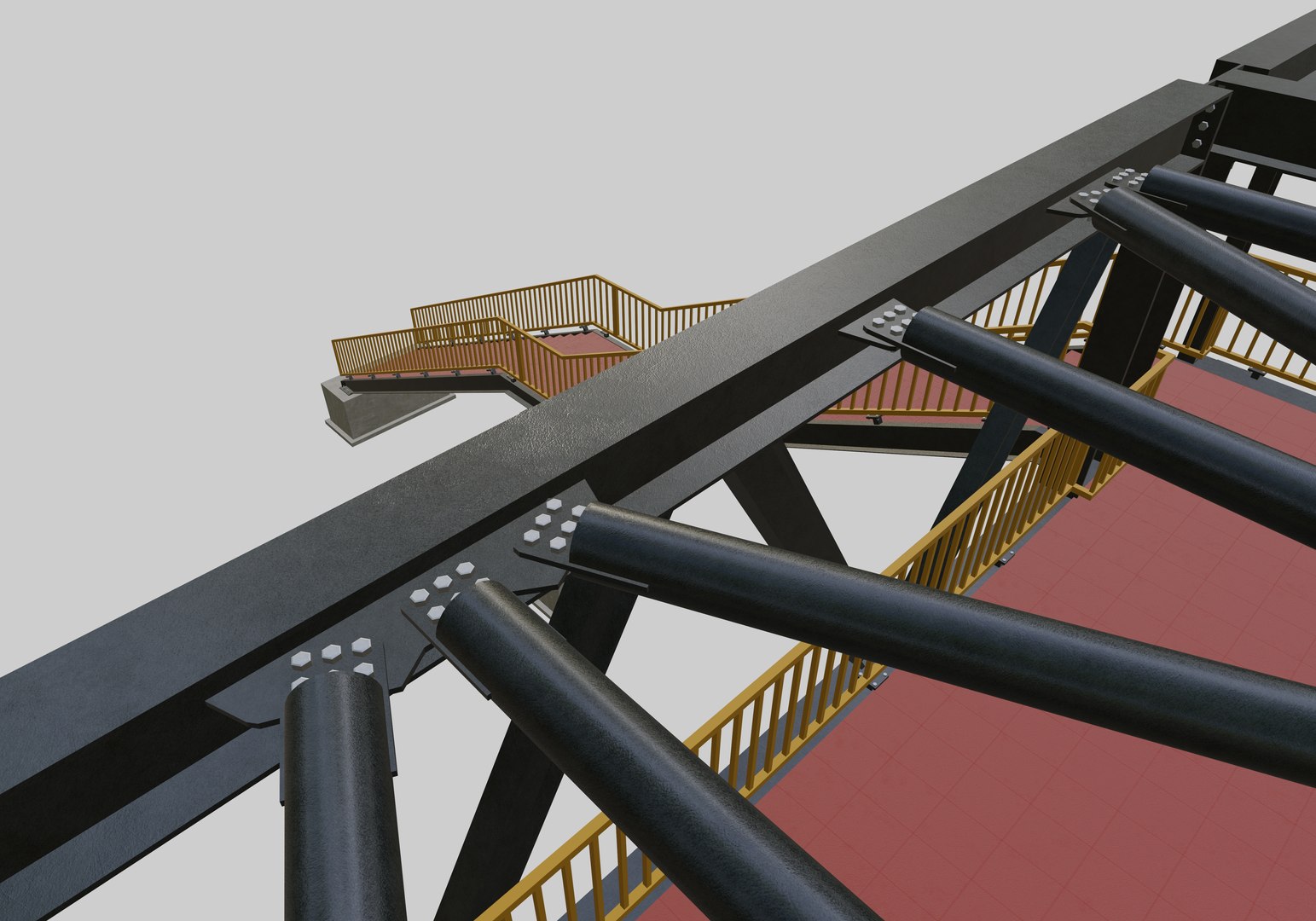 Steel Pedestrian Bridge - Two Columns - Truss Type-9 3D https://p.turbosquid.com/ts-thumb/5g/jEXSrI/Gh/34/jpg/1650392986/1920x1080/fit_q87/926edaf41de2ab506c0f510959db3476837a0e79/34.jpg