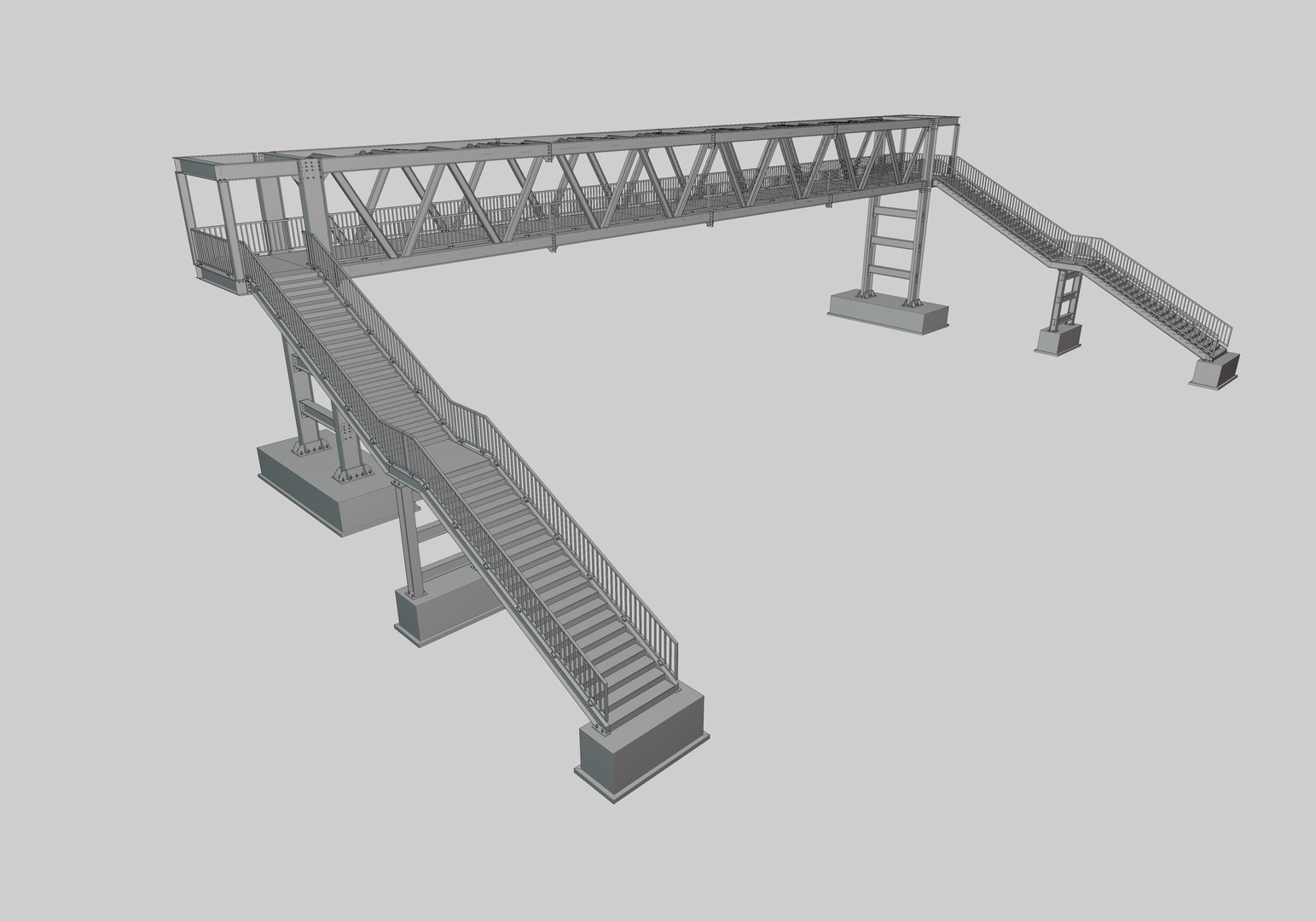 Steel Pedestrian Bridge - Two Columns - Truss Type-9 3D https://p.turbosquid.com/ts-thumb/5g/jEXSrI/L1/39/jpg/1650392763/1920x1080/fit_q87/e94ab6ef285b41fcc32d44d7051143c0daf74ebd/39.jpg