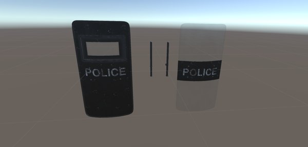 riot shield 3d model