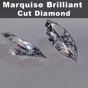 3ds marquise brilliant cut diamonds