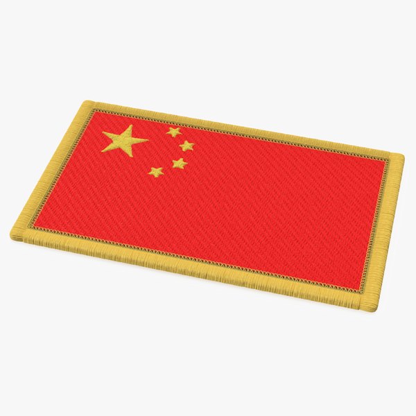 China Flag Patch 3D