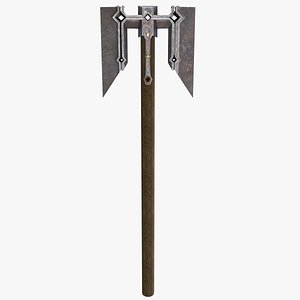 3D Battle Hammer 08 All PBR Unity UE V-Ray Textures Included model