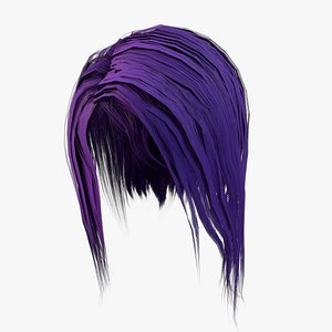 Elf Hair SEt Low-poly