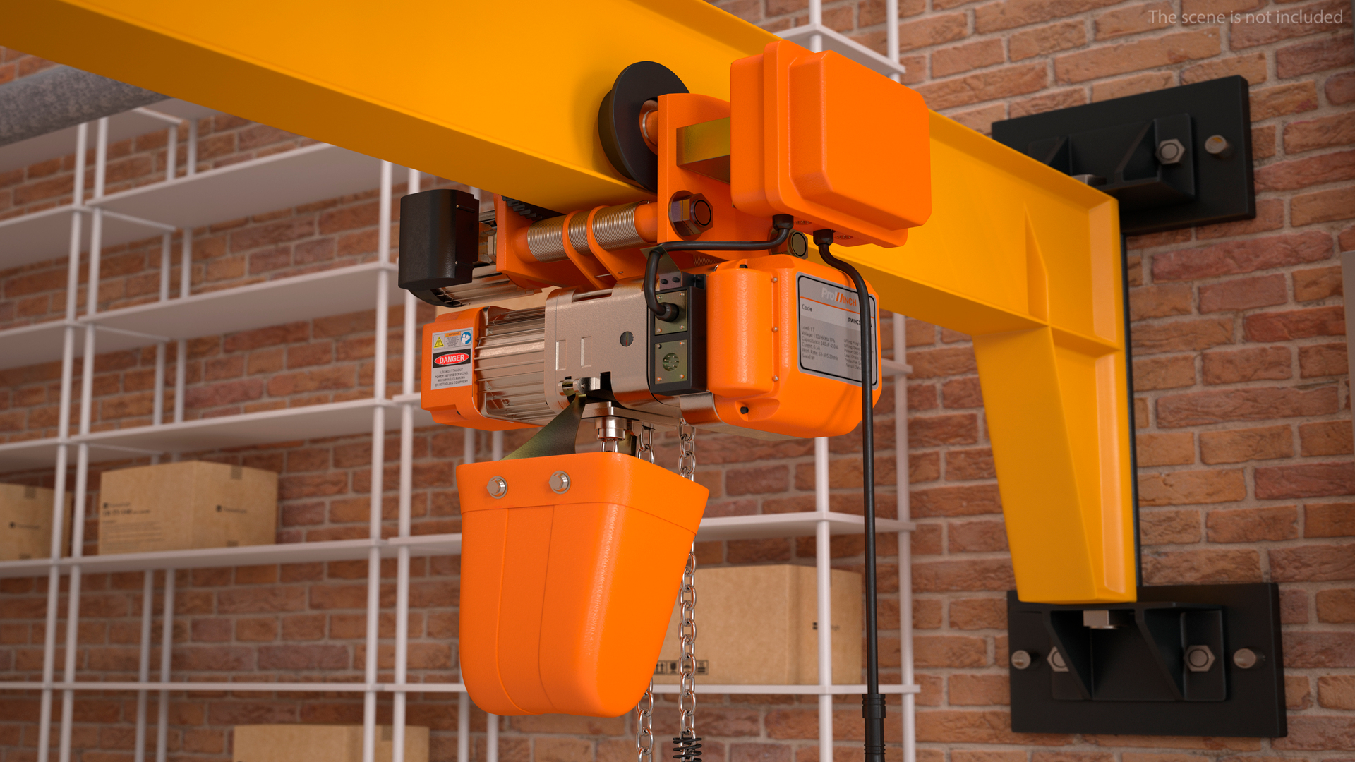 Pro Inch Beam Electric Chain Hoist 1T 3D model TurboSquid 1724486