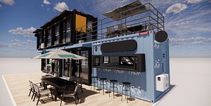 3D Container coffee shop-A2
