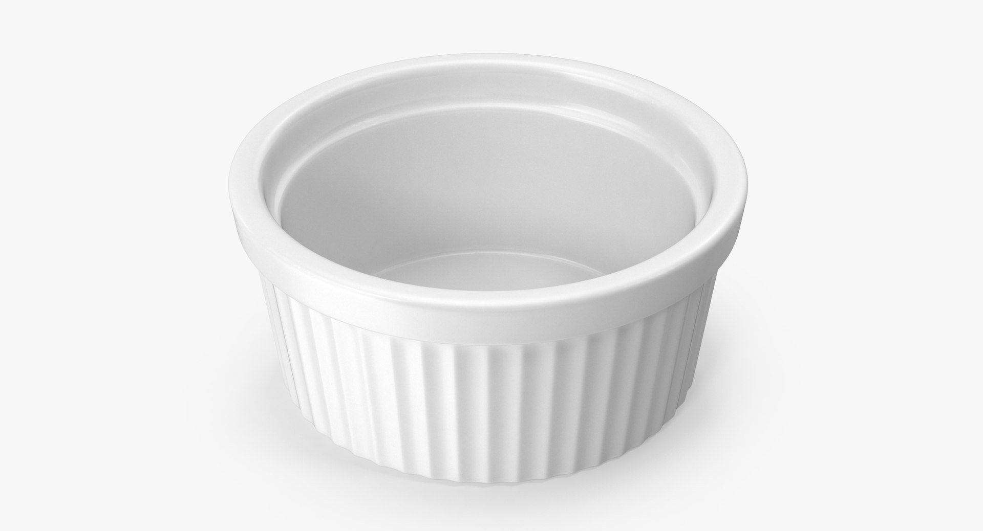 3d Big Ceramic Ramekin Model