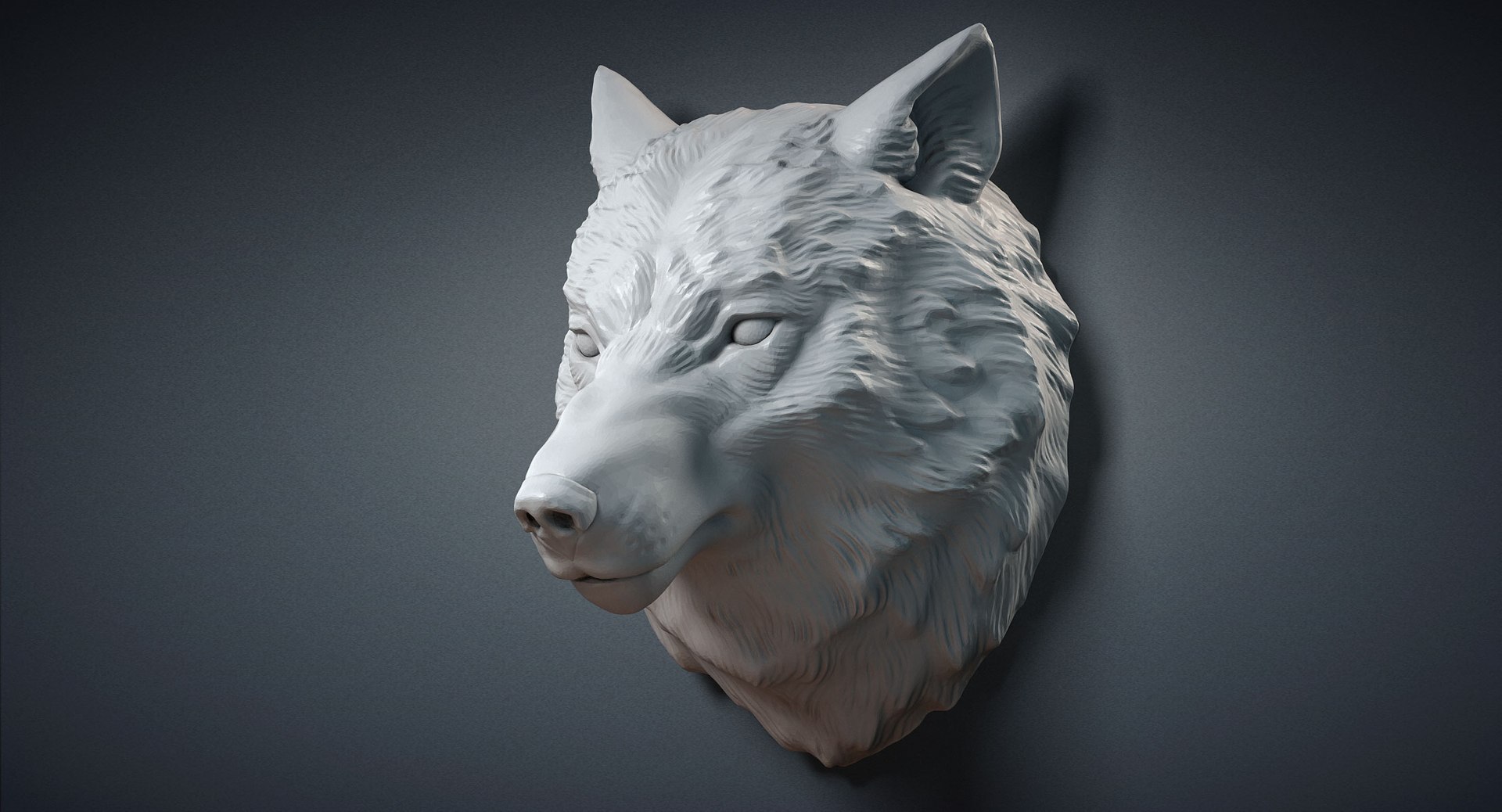 3d Wolf Head