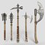 medieval weapons 3D model