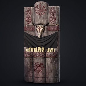 3D Wooden Totem 11