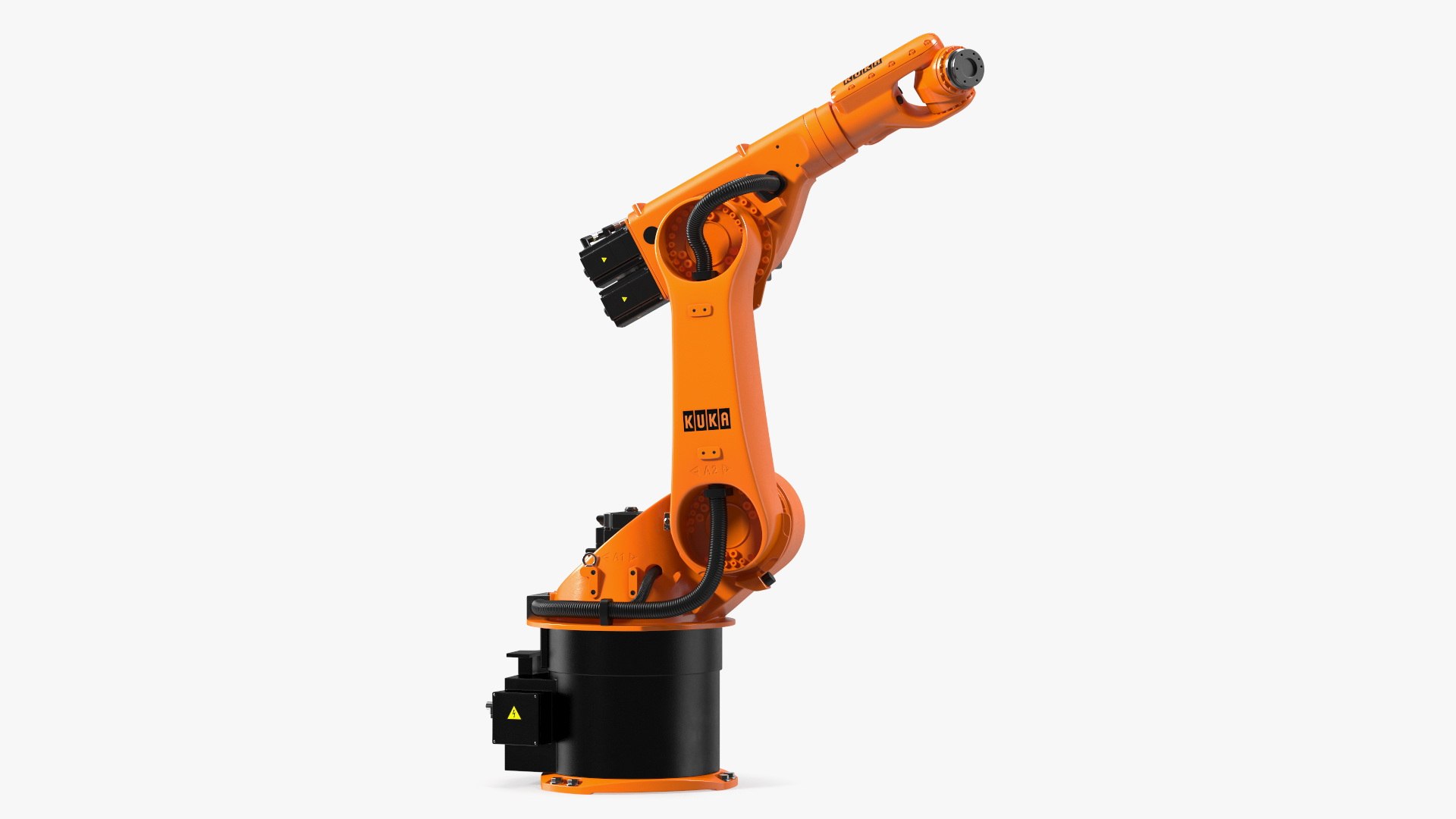 KUKA KR 60-3 Industrial Robot Arm Rigged 3D model preview