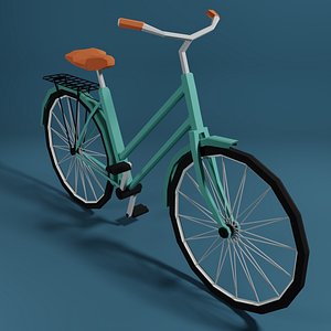 3D cartoon bicycle model