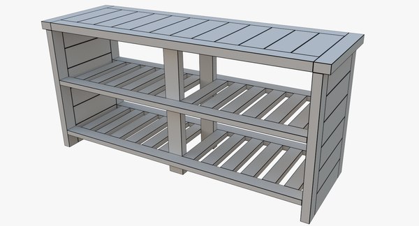 3d shoe rack model