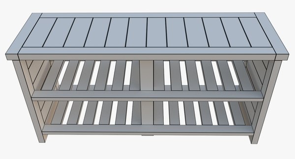 3d shoe rack model