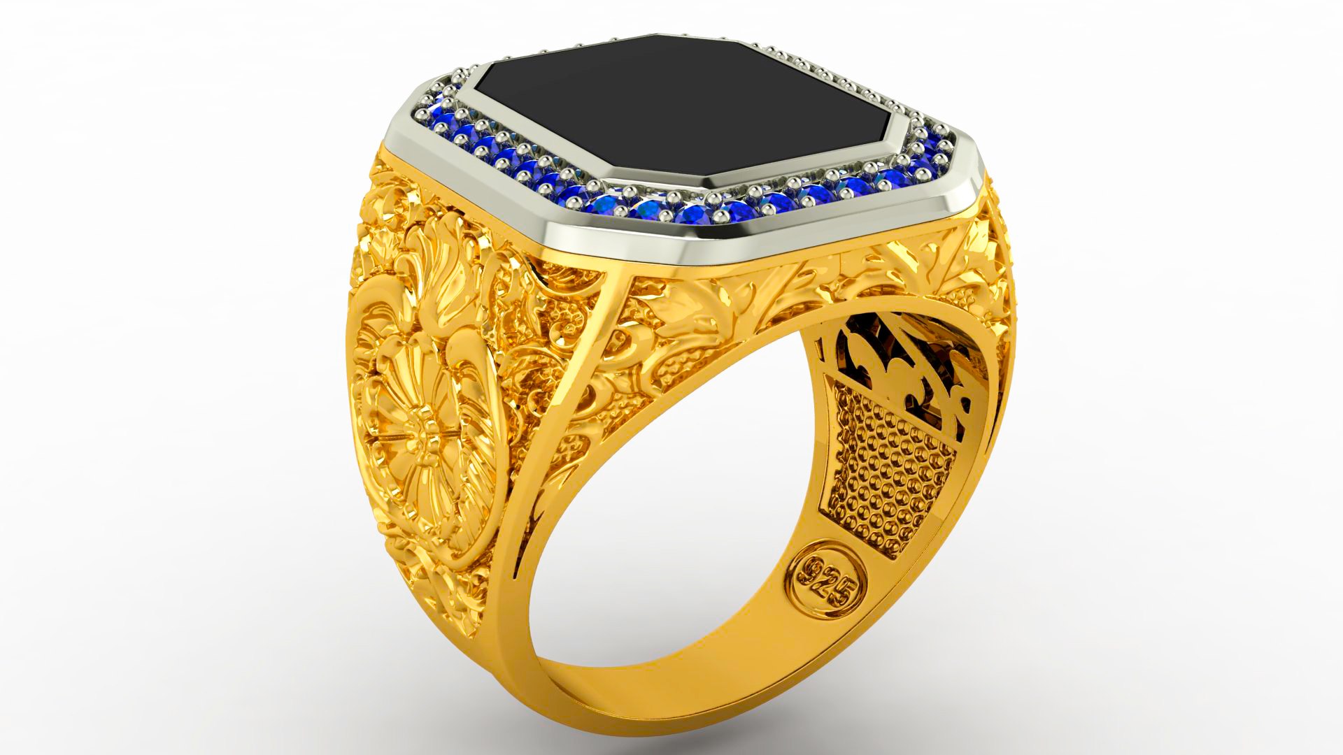 Fashion Men Ring Gemstone 3D model - TurboSquid 1976379