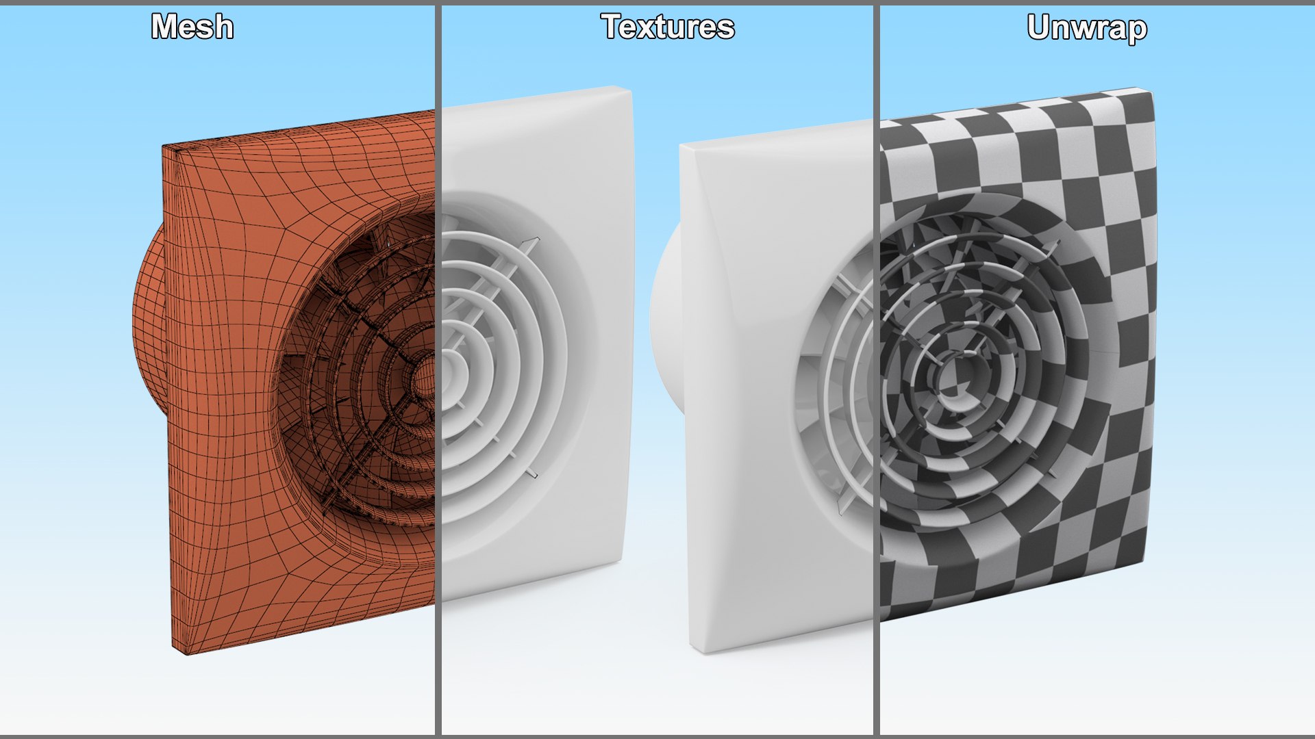 Silent Plastic Extractor Fan model - TurboSquid 1980753
