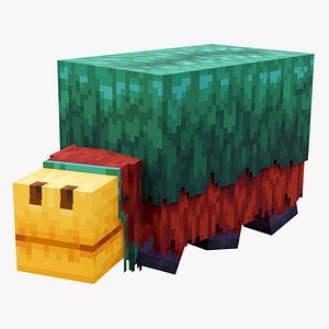 Minecraft Sniffer Rigged 3D Model Game Ready 4K PBR