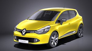 renault clio 2015 3D model