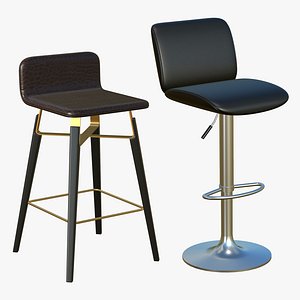 Stool Chair V259 3D model