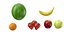Large Fruits Collection 3D model