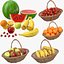 Large Fruits Collection 3D model