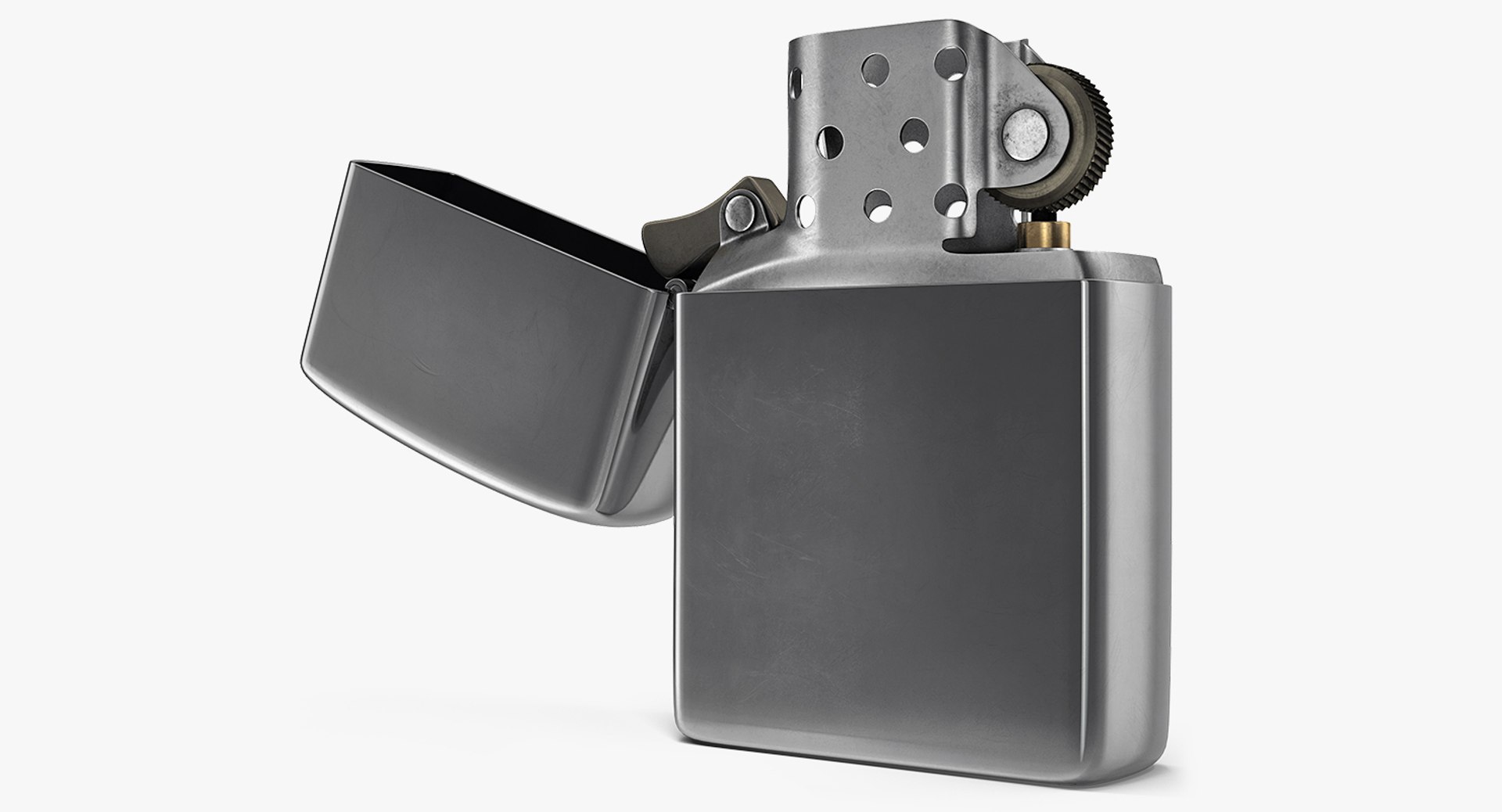 Metal Lighter 3D model preview