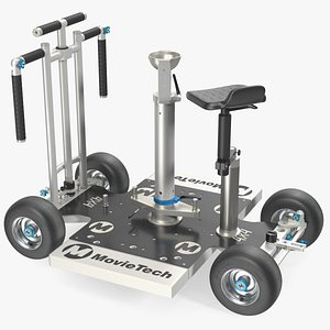 MovieTech 4x4 Dolly with Seat Rigged model