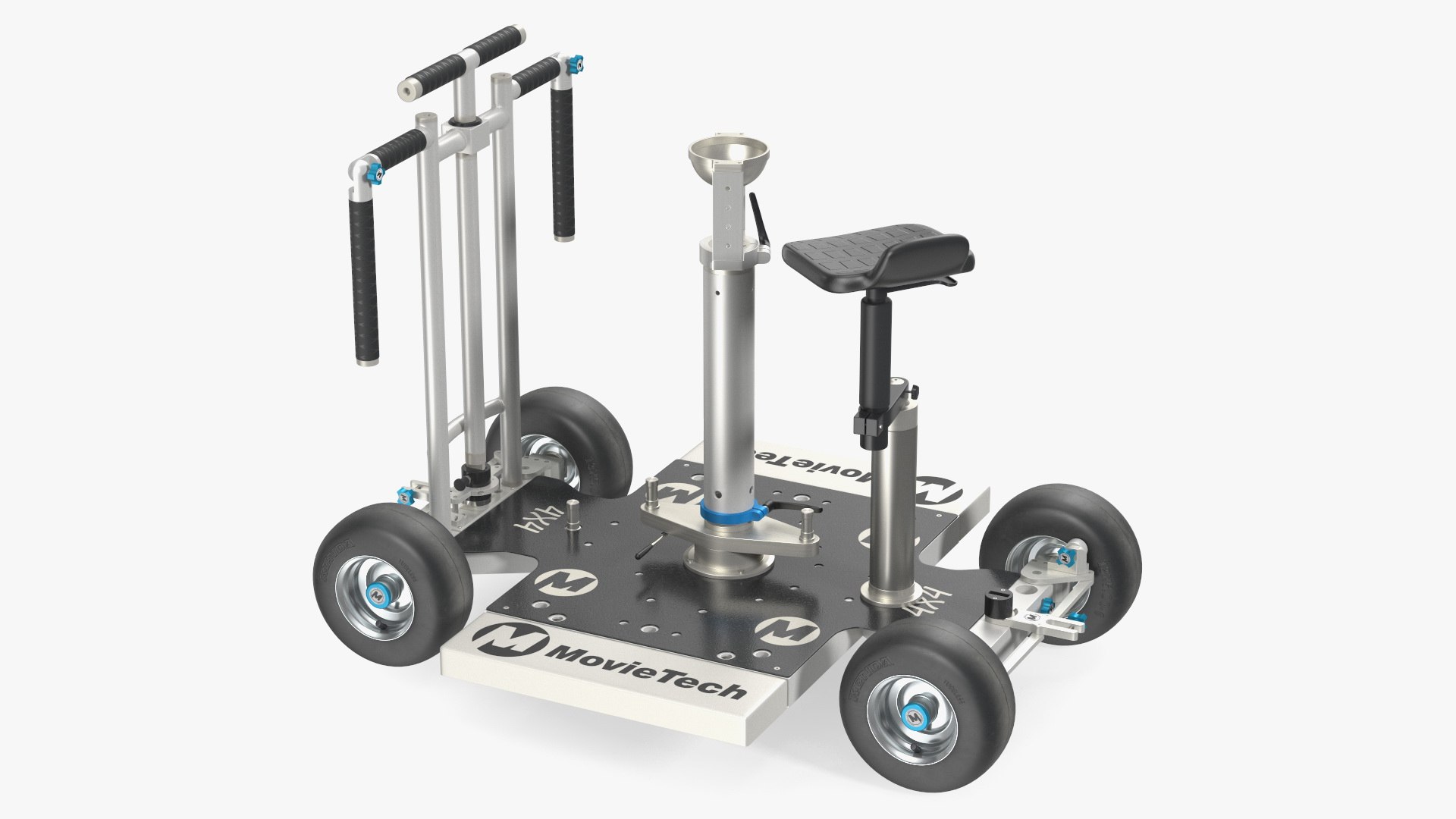 MovieTech 4x4 Dolly with Seat Rigged 3D model preview