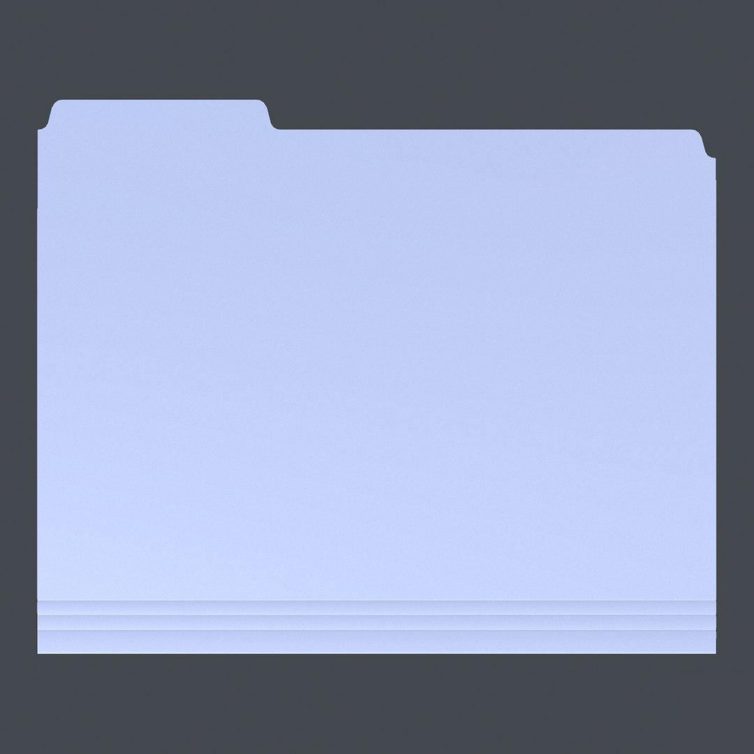 Manila folder 3D model - TurboSquid 1315124