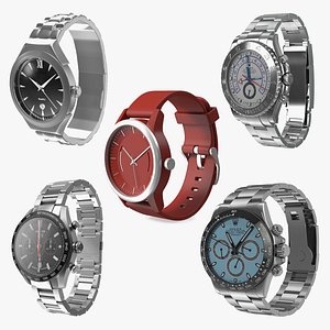 3D Men Wrist Watch Collection 3 model