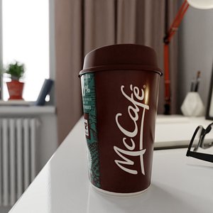 3D model mccafe cup