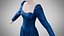 Robe 40 en velours saphir avec motif