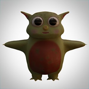 3D blender polygonal scaled