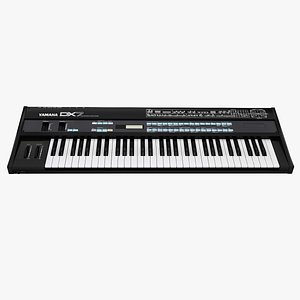 3D model synthesizer yamaha dx7