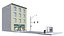 3D City street module 01
