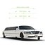 3d model stretch car limousine white