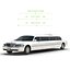 3d model stretch car limousine white