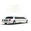 3d model stretch car limousine white