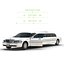 3d model stretch car limousine white