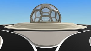 small glass dome 3D model