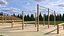 Outdoor Wooden Sports Crossbars