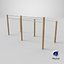 Outdoor Wooden Sports Crossbars