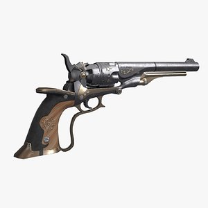 revolver gun 3D model