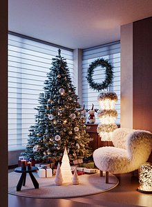 Modern Christmas Tree 3D